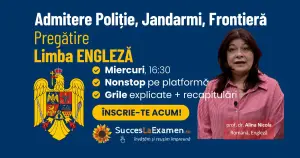 Limba Engleză pentru Admitere la Academia / Școala de Poliție / Jandarmi 2026