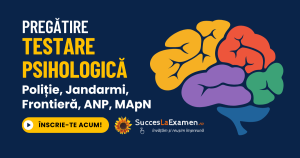 Pregătire Testare Psihologică cu teste psihologice – Admitere Poliție / Jandarmi, ANP, MApN + încadrări directe din sursă externă
