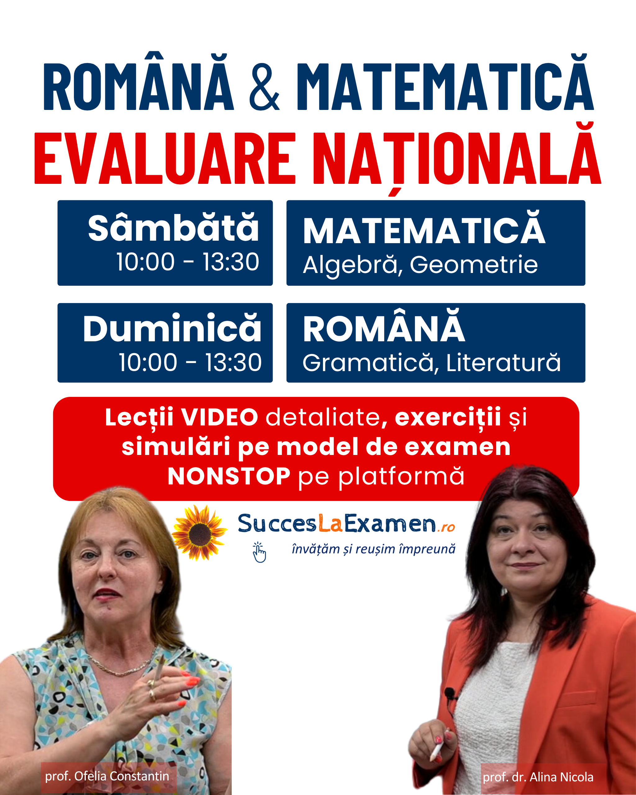Evaluare Nationala 2027 - Pregatire completa la romana si la matematica