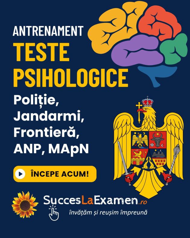 Antrenament Teste Psihologice MAI Poliție Frontieră Jandarmi ANP MApN