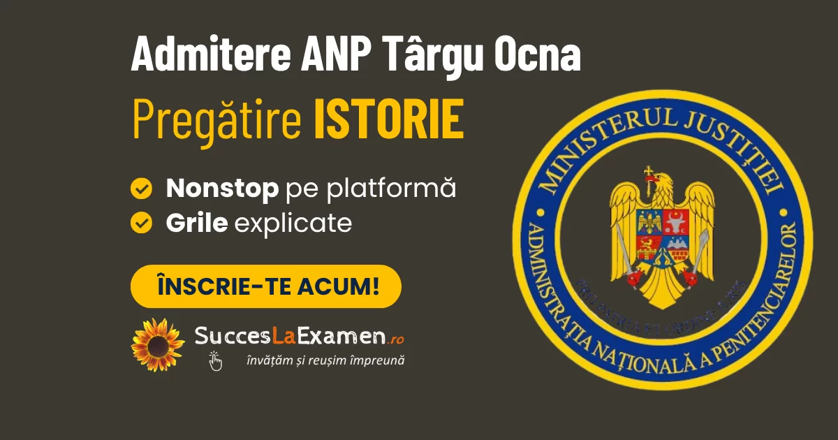 ISTORIE - admitere ANP / SNPAP Târgu Ocna