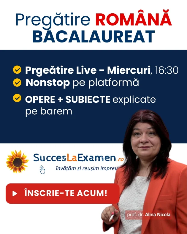 Pregatire romana bacalaureat - profesor Alina Nicola
