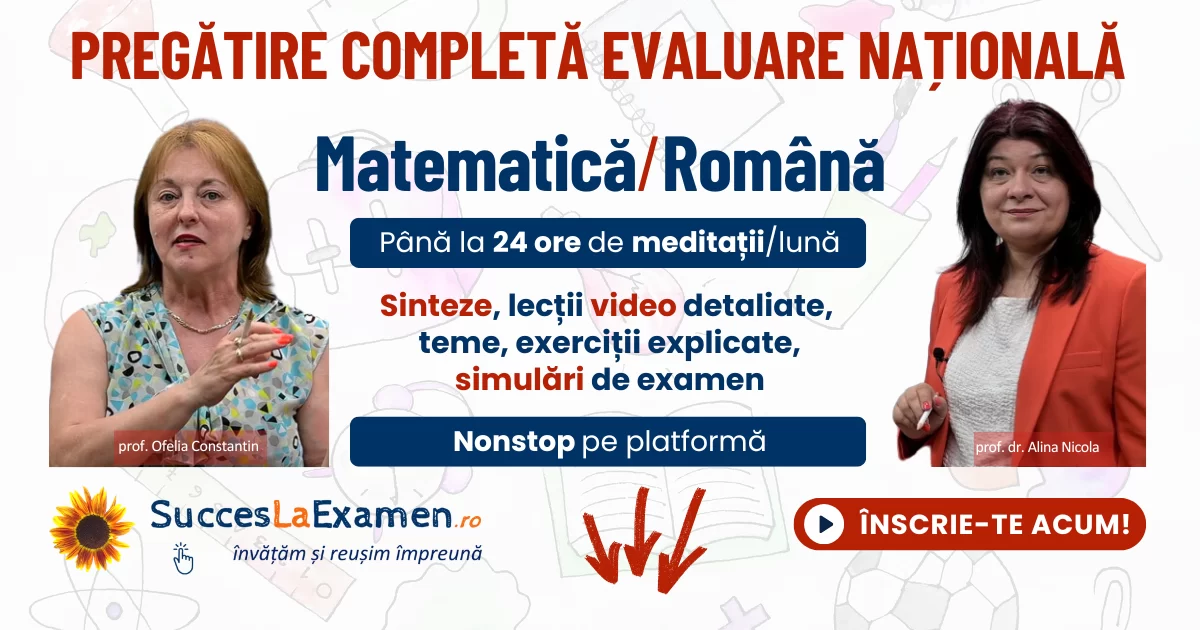 Evaluare Națională 2027 - Pregătire completă la Română și la Matematică