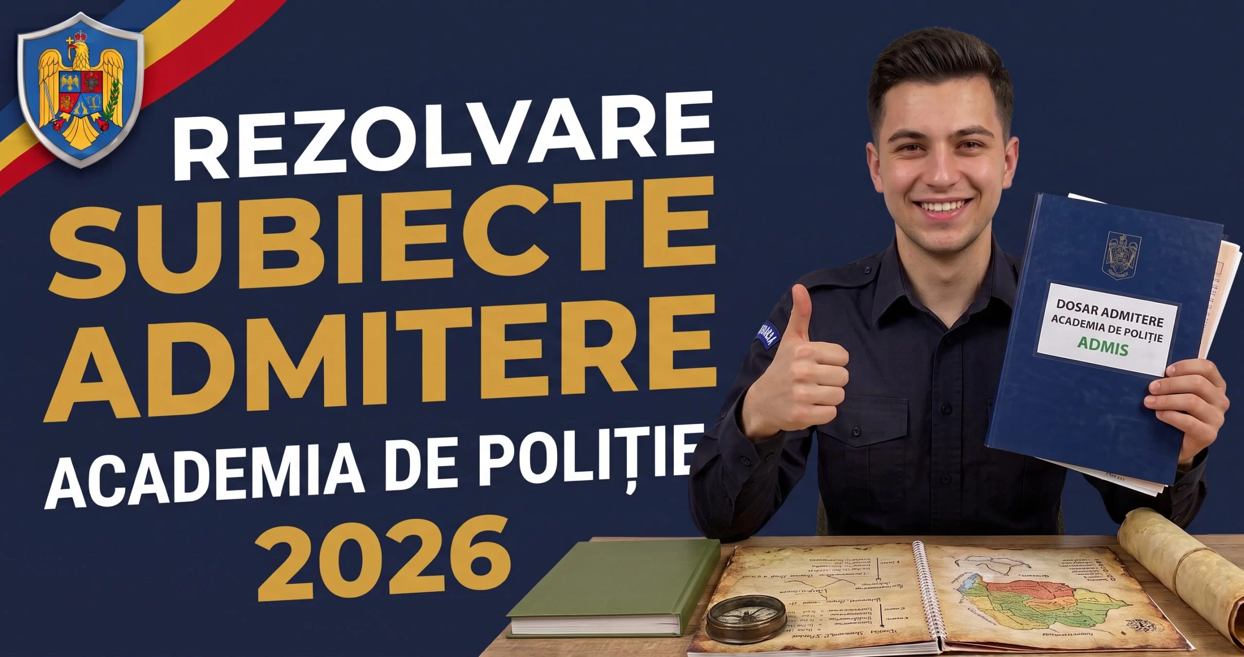 Rezolvarea subiectelor de admitere la Academia de Poliție 2026