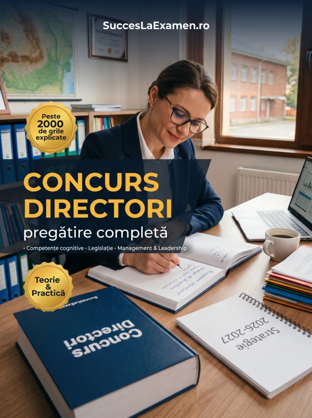 Curs complet de pregătire pentru concursul de directori de școli